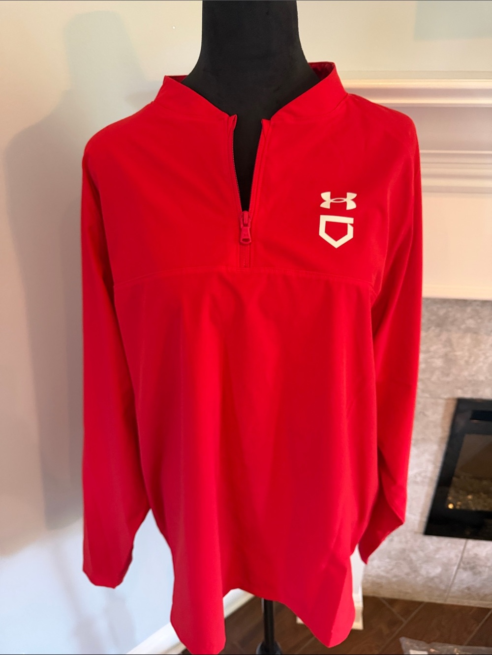 Under Armour Bright Red Half-Zip Pullover